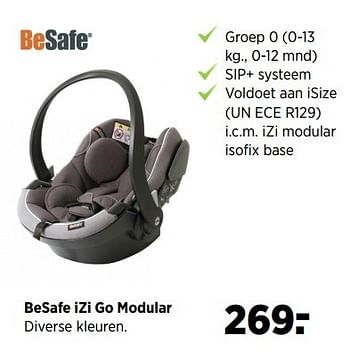 Aanbiedingen Besafe izi go modular - BeSafe - Geldig van 28/04/2017 tot 22/05/2017 bij Babypark