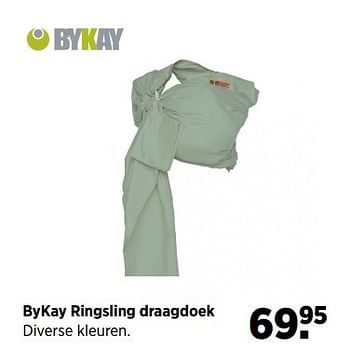 Aanbiedingen Bykay ringsling draagdoek - Bykay - Geldig van 28/04/2017 tot 22/05/2017 bij Babypark