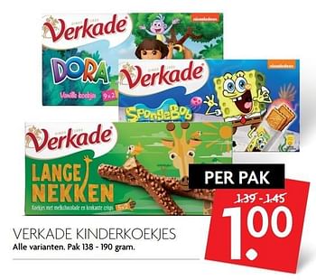 Aanbiedingen Verkade kinderkoekjes - Verkade - Geldig van 14/05/2017 tot 20/05/2017 bij Deka Markt