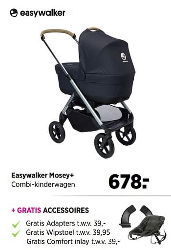 Aanbiedingen Easywalker mosey combi-kinderwagen - Easywalker - Geldig van 28/04/2017 tot 22/05/2017 bij Babypark