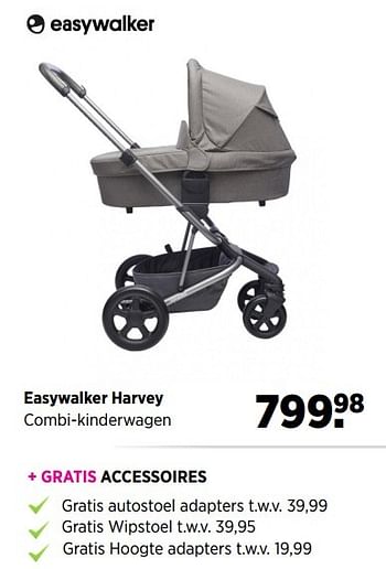 Aanbiedingen Easywalker harvey combi-kinderwagen - Easywalker - Geldig van 28/04/2017 tot 22/05/2017 bij Babypark