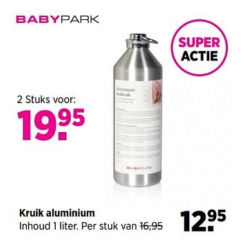 Aanbiedingen Kruik aluminium - Huismerk - Babypark - Geldig van 28/04/2017 tot 22/05/2017 bij Babypark