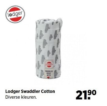 Aanbiedingen Lodger swaddler cotton - Lodger - Geldig van 28/04/2017 tot 22/05/2017 bij Babypark