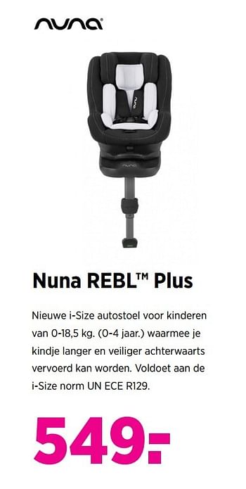 Aanbiedingen Nuna rebl plus - Nuna - Geldig van 28/04/2017 tot 22/05/2017 bij Babypark