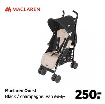 Aanbiedingen Maclaren quest - Maclaren - Geldig van 28/04/2017 tot 22/05/2017 bij Babypark