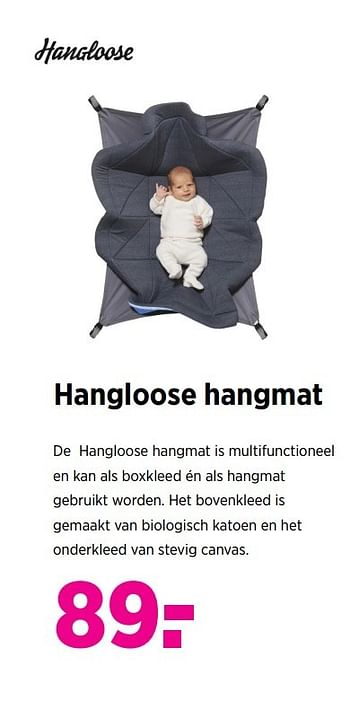 Aanbiedingen Hangloose hangmat - Hangloose  - Geldig van 28/04/2017 tot 22/05/2017 bij Babypark
