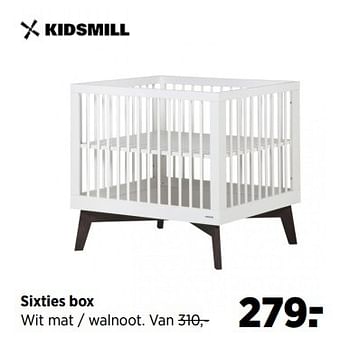 Aanbiedingen Sixties box - Kidsmill - Geldig van 28/04/2017 tot 22/05/2017 bij Babypark