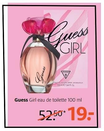 Aanbiedingen Guess girl eau de toilette - Guess - Geldig van 08/05/2017 tot 21/05/2017 bij Etos