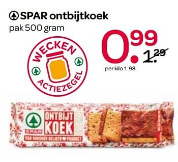 Aanbiedingen Spar ontbijtkoek - Spar - Geldig van 12/05/2017 tot 17/05/2017 bij Spar