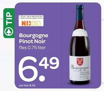 Aanbiedingen Bourgogne pinot noir - Rode wijnen - Geldig van 12/05/2017 tot 17/05/2017 bij Spar