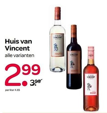 Aanbiedingen Huis van vincent - Witte wijnen - Geldig van 12/05/2017 tot 17/05/2017 bij Spar