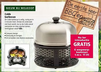 Aanbiedingen Cobb barbecue - Cobb - Geldig van 08/05/2017 tot 21/05/2017 bij Welkoop