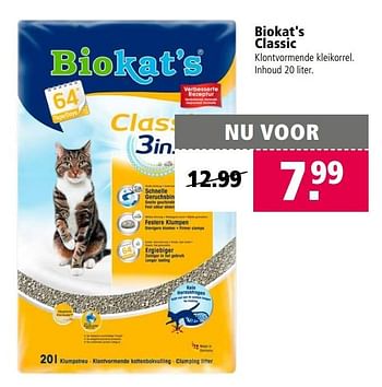 Aanbiedingen Biokat`s classic - Bio kat`s - Geldig van 08/05/2017 tot 21/05/2017 bij Welkoop