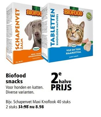 Aanbiedingen Biofood snacks - Biofood - Geldig van 08/05/2017 tot 21/05/2017 bij Welkoop