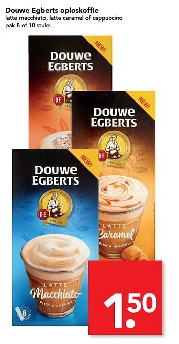 Aanbiedingen Douwe egberts oploskoffie - Douwe Egberts - Geldig van 14/05/2017 tot 20/05/2017 bij Deen Supermarkten