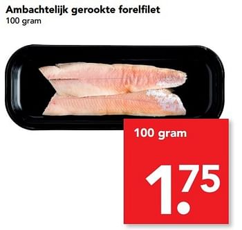 Aanbiedingen Ambachtelijk gerookte forelfilet - Huismerk deen supermarkt - Geldig van 14/05/2017 tot 20/05/2017 bij Deen Supermarkten