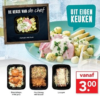Aanbiedingen Asperges met ham - Huismerk deen supermarkt - Geldig van 14/05/2017 tot 20/05/2017 bij Deen Supermarkten