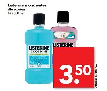 Aanbiedingen Listerine mondwater - Listerine - Geldig van 14/05/2017 tot 20/05/2017 bij Deen Supermarkten