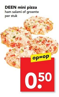 Aanbiedingen Deen mini pizza - Huismerk deen supermarkt - Geldig van 14/05/2017 tot 16/05/2017 bij Deen Supermarkten