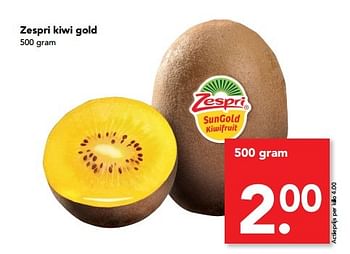 Aanbiedingen Zespri kiwi gold - Zespri - Geldig van 14/05/2017 tot 20/05/2017 bij Deen Supermarkten