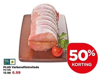 Aanbiedingen Plus varkensfiletrollade - Huismerk - Plus - Geldig van 14/05/2017 tot 20/05/2017 bij Plus