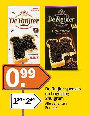 Aanbiedingen De ruijter specials en hagelslag - De Ruijter - Geldig van 14/05/2017 tot 21/05/2017 bij Albert Heijn