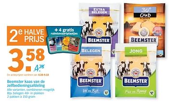 Aanbiedingen Beemster kaas van de zelfbedieningsafdeling - Beemster - Geldig van 14/05/2017 tot 21/05/2017 bij Albert Heijn