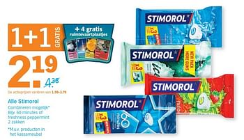 Aanbiedingen Alle stimorol combineren mogelijk - Stimorol - Geldig van 14/05/2017 tot 21/05/2017 bij Albert Heijn