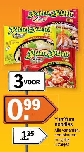 Aanbiedingen Yumyum noodles - Yum Yum - Geldig van 14/05/2017 tot 21/05/2017 bij Albert Heijn