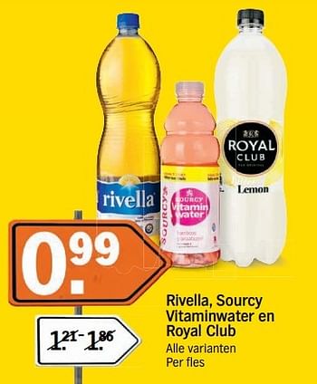 Aanbiedingen Rivella, sourcy vitaminwater en royal club alle varianten - Huismerk - Albert Heijn - Geldig van 14/05/2017 tot 21/05/2017 bij Albert Heijn