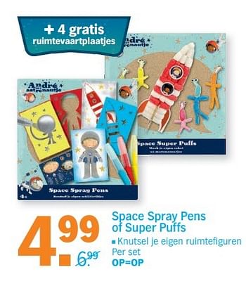 Aanbiedingen Space spray pens of super puffs - Huismerk - Albert Heijn - Geldig van 14/05/2017 tot 21/05/2017 bij Albert Heijn