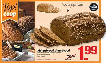 Aanbiedingen Molenbrood vloerbrood - Huismerk - Coop - Geldig van 15/05/2017 tot 21/05/2017 bij Coop