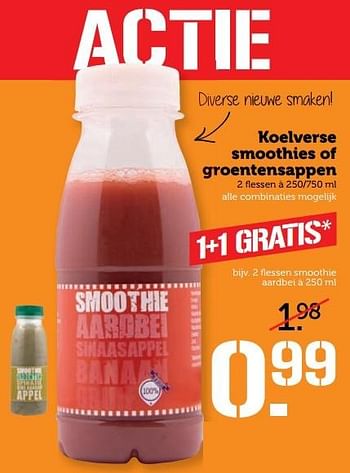 Aanbiedingen Koelverse smoothies of groentensappen - Huismerk - Coop - Geldig van 15/05/2017 tot 21/05/2017 bij Coop