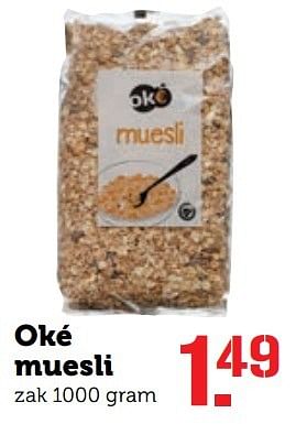 Aanbiedingen Oké muesli - Oké - Geldig van 15/05/2017 tot 21/05/2017 bij Coop