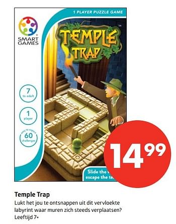 Aanbiedingen Temple trap - Huismerk-Bruna - Geldig van 12/05/2017 tot 21/05/2017 bij Bruna