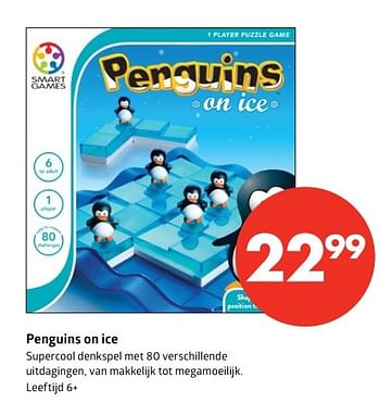 Aanbiedingen Penguins on ice - Smart Games - Geldig van 12/05/2017 tot 21/05/2017 bij Bruna
