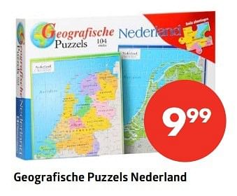 Aanbiedingen Geografische puzzels nederland - Huismerk-Bruna - Geldig van 12/05/2017 tot 21/05/2017 bij Bruna