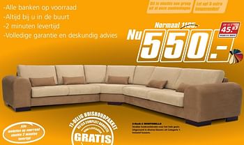 Aanbiedingen 2-hoek-2 montebello - Huismerk - Seats and Sofas - Geldig van 15/05/2017 tot 20/05/2017 bij Seats and Sofas