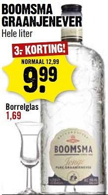 Aanbiedingen Boomsma graanjenever - Boomsma - Geldig van 15/05/2017 tot 21/05/2017 bij Dirk III