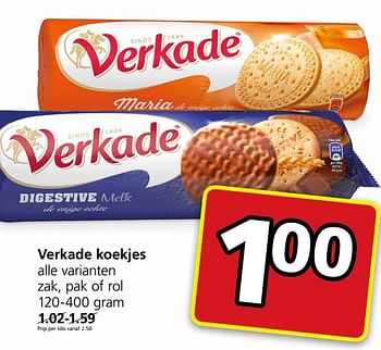 Aanbiedingen Verkade koekjes - Verkade - Geldig van 15/05/2017 tot 21/05/2017 bij Jan Linders