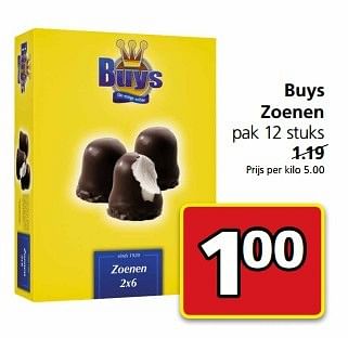 Aanbiedingen Buys zoenen - Buys - Geldig van 15/05/2017 tot 21/05/2017 bij Jan Linders