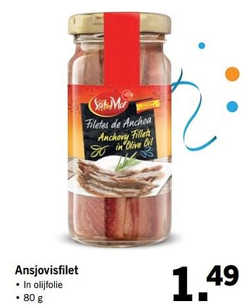 Aanbiedingen Ansjovisfilet - Sol &amp; Mar - Geldig van 14/05/2017 tot 21/05/2017 bij Lidl