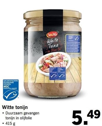 Aanbiedingen Witte tonijn - Sol &amp; Mar - Geldig van 14/05/2017 tot 21/05/2017 bij Lidl