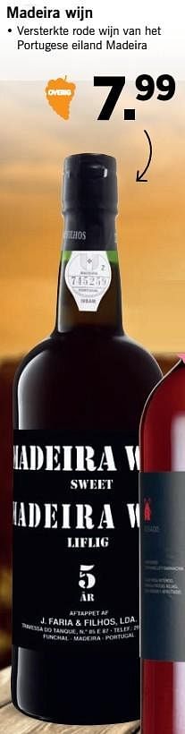 Aanbiedingen Madeira wijn - Rode wijnen - Geldig van 14/05/2017 tot 21/05/2017 bij Lidl