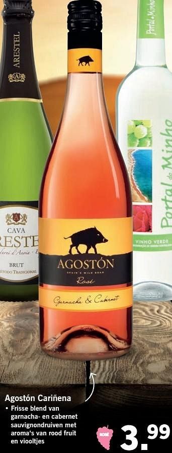Aanbiedingen Agoston cariâena - Rosé wijnen - Geldig van 14/05/2017 tot 21/05/2017 bij Lidl