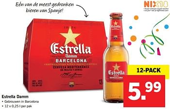 Aanbiedingen Estrella damm - Estrella Damm - Geldig van 14/05/2017 tot 21/05/2017 bij Lidl