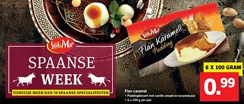 Aanbiedingen Flan caramel - Sol &amp; Mar - Geldig van 14/05/2017 tot 21/05/2017 bij Lidl