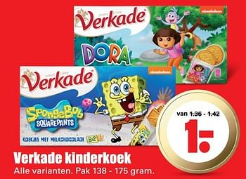 Aanbiedingen Verkade kinderkoek - Verkade - Geldig van 15/05/2017 tot 21/05/2017 bij Lekker Doen