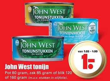 Aanbiedingen John west tonijn - John West - Geldig van 15/05/2017 tot 21/05/2017 bij Lekker Doen