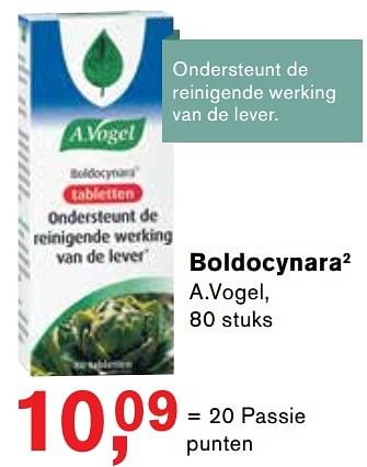 Aanbiedingen Boldocynara2 - A. Vogel - Geldig van 08/05/2017 tot 28/05/2017 bij Holland & Barrett